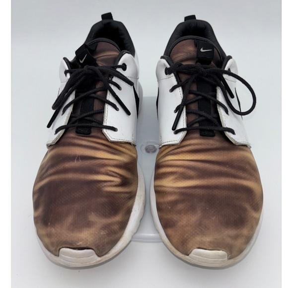 NIKE Roshe Sneaker Shoe Pedro Lourenco Collab Women's White Brown Athletic 9.5 - Picture 5 of 13